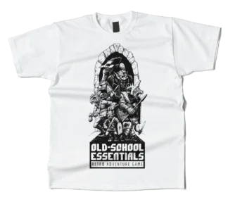 Camisa Oficial Old-School Essentials – Preto e Branco