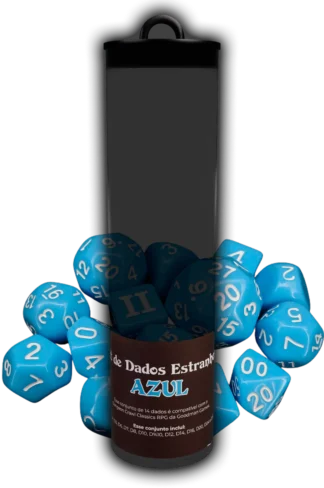 Conjunto de Dados Estranhos DCC RPG: Azul