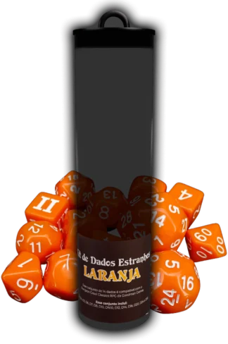 Conjunto de Dados Estranhos DCC RPG: Laranja