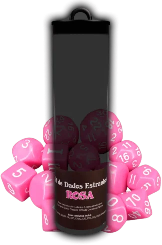 Conjunto de Dados Estranhos DCC RPG: Rosa