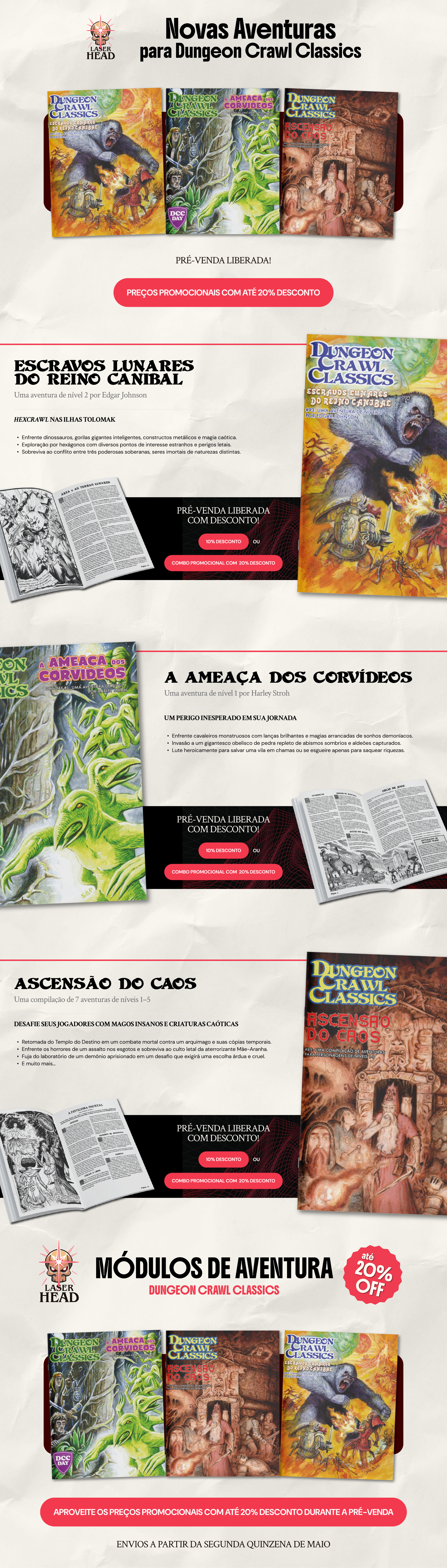 Pré-Venda Dungeon Crawl Classics
